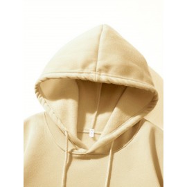 Men'S Casual King Crown Print Hoodie, 100% Polyester Long Sleeve Sweatshirt, Winter Knit Fabric with Slight Stretch, Regular Fit Hooded Top, 200g/m² - Trendy American Style Clothing Gift