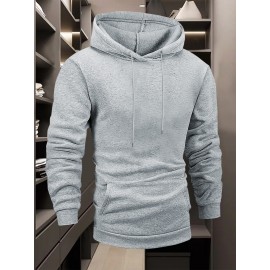 Men's OUTLAW Graphic Hooded Sweatshirt - Black with White Bold Lettering, Heavyweight 300gsm Pullover Hoodie, Casual Winter Warmth, Machine Washable, Streetwear & Outdoor Wear with Chest Pocket & Adjustable Hood