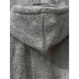 [Cozy Fleece Hoodie] Soft, Warm Men's Cozy Fleece Hoodie with Kangaroo Pocket | Beige Pullover for Fall/Winter, Casual Long Sleeve Sweatshirt with Elastic Cuffs | Plush Texture, Perfect for Outdoor or Indoor Wear, Winter Apparel