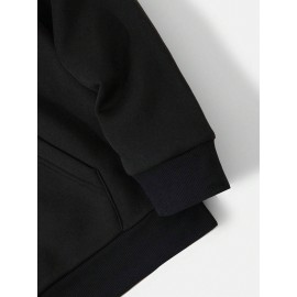 [Polyester Anime Hoodie] 100% Polyester Men's Fashion Hoodie | Loose Cut, Japanese Anime Character Prints | Stylish Casual Pullover for Autumn/Winter Outdoor Wear