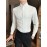 Premium Zhongshan Shirt for Men, Long Sleeve New Spring/Autumn Collection Chinese Style Stand Collar Casual Handsome Dress