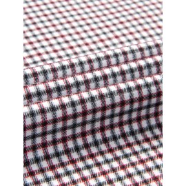 Men's Heavy-Duty Plaid Long Sleeve Dress Shirt - Winter Warmth Collar & Chest Pocket Button, Blue/White/Black/Brown Checkered Pattern, Loose Fit Casual & Formal Button-Up Coat Jacket-like Blazer (Machine Washable)