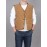 [Winter Warmth Vest] Navy Blue Quilted Corduroy Men's Winter Warmth Vest | Fleece Lining, Pockets, Button Closure | Perfect for Fall and Winter Comfort