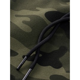 Men'S Camo Sports Lightweight Zip-Up Hoodie with Pockets - Army Style, Polyester Lining, Fall/Winter Wear, Regular Fit, Zip Closure, Casual Outdoor Hoodie|Camouflage Pattern|Zippered Jacke